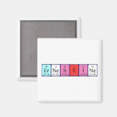 Ernestine periodieke lijstnaam magnet (Voorkant / Achterkant)