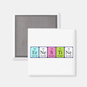 Ernestine periodieke lijstnaam magnet (Voorkant / Achterkant)