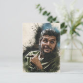 Ernesto CHE Guevara Abstracte Waterverf Portret P Briefkaart (Staand voorkant)