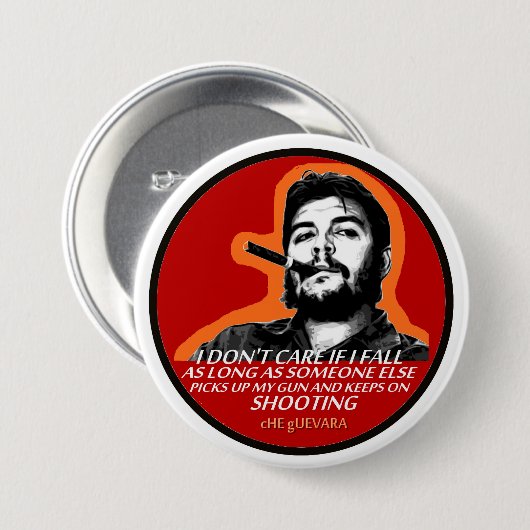 Ernesto "Che" Guevara Ronde Button 7,6 Cm (Voorkant /achterkant)
