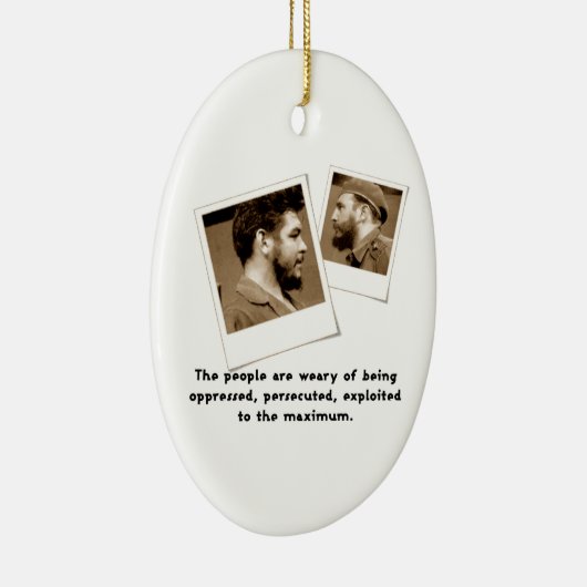 Ernesto Guevara en Fidel Keramisch Ornament (Rechts)