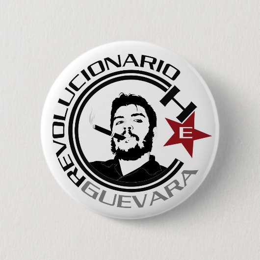 Ernesto Guevara Ronde Button 5,7 Cm (Voorkant)