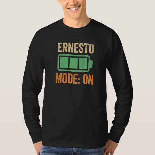 Ernesto-modus op batterij t-shirt (Voorkant)