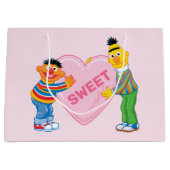 Ernie & Bert Big Valentijns Heart Groot Cadeauzakje (Voorkant)
