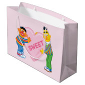 Ernie & Bert Big Valentijns Heart Groot Cadeauzakje (Achterkant Gekanteld)