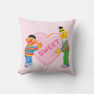 Ernie & Bert Big Valentijns Heart Kussen