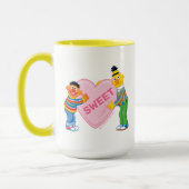 Ernie & Bert Groot Hart Voor Valentijnsdag Mok (Links)