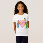Ernie & Bert Groot Hartje T-shirt (Voorkant volledig)