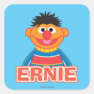 Ernie Classic Style Vierkante Sticker