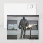 Ernie Davis Memorial standbeeld in Elmira, NY Briefkaart (Voorkant / Achterkant)