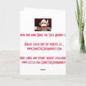 Ernie de Kaart van de Afstuderen van de Aap van de (Achterkant)