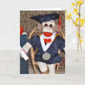 Ernie de Kaart van de Afstuderen van de Aap van de (Gele Bloem)