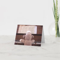 Ernie de Kaart van de Piano van de Aap van de Sok