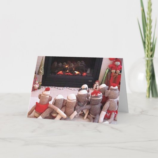 Ernie de Kaart van de Vakantie van de Aap en van (Voorkant)