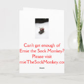 Ernie de Kaart van de Vakantie van de Ar van de (Achterkant)