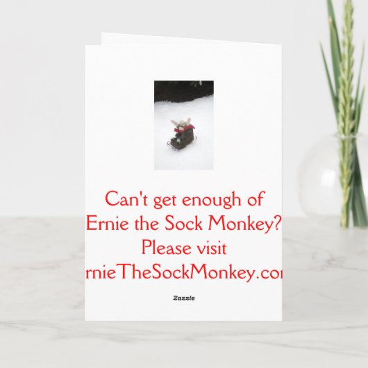 Ernie de Kaart van de Vakantie van de Ar van de (Achterkant)