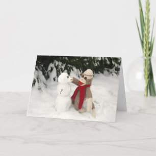 Ernie de Kaart van de Vakantie van de Sneeuwman