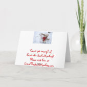 Ernie de Kaart van de Vakantie van de Sneeuwman (Achterkant)