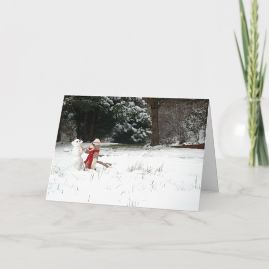 Ernie de Kaart van de Vakantie van Snowday van de (Voorkant)