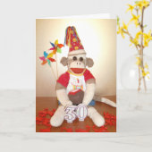 Ernie de Kaart van de Verjaardag van de Aap (Gele Bloem)