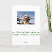 Ernie de Kaart van het Boeket van Pasen van de Aap (Achterkant)