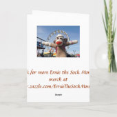 Ernie de Kaart van Pasen van de Konijntjes van (Achterkant)