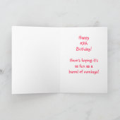 Ernie de Sock Monkey 85ste Verjaardag Kaart (Binnen)