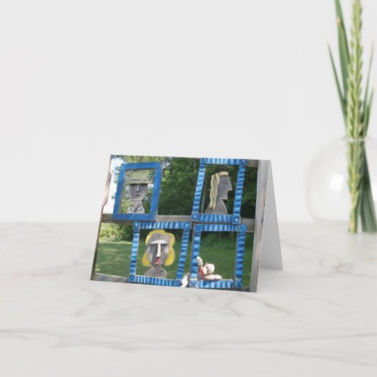 Ernie de Sock Monkey als Art Note Kaart (Voorkant)