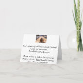 Ernie de Sock Monkey Bowling Note Kaart (Achterkant)