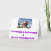 Ernie de Sock Monkey Free Range Peeps Paas Kaart (Achterkant)