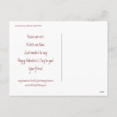 Ernie de Sock Monkey Hearts Valentijn Briefkaart (Achterkant)