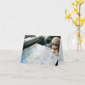 Ernie de Sock Monkey Map Leesnotitie Kaart (Gele Bloem)