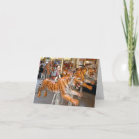 Ernie de Sock Monkey Tiger Carrousel Note Kaart