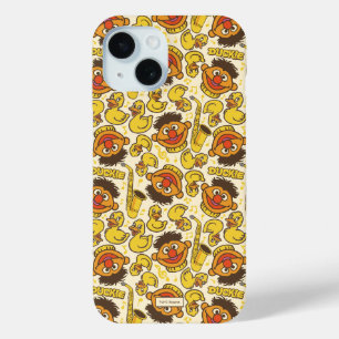Ernie en Rubber Duckie Patroon iPhone 15 Case