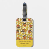 Ernie en Rubber Duckie Pattern Bagagelabel (Achterkant verticaal)