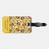 Ernie en Rubber Duckie Pattern Bagagelabel (Achterkant horizontaal)