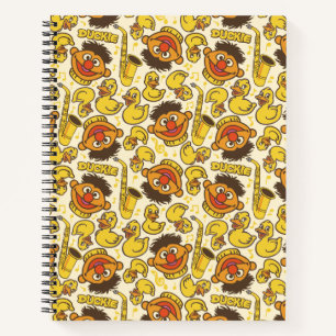 Ernie en Rubber Duckie Pattern Notitieboek