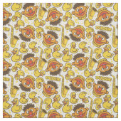 Ernie en Rubber Duckie Pattern Stof (Swatch)