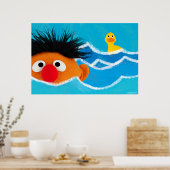 Ernie en Rubber Ducky Poster (Keuken)