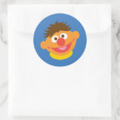 Ernie Face Ronde Sticker (Tas)