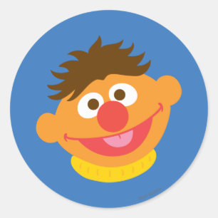 Ernie Face Ronde Sticker