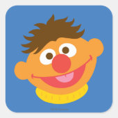 Ernie Face Vierkante Sticker (Voorkant)