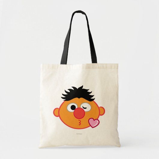 Ernie gezicht dat een kus geeft tote bag (Voorkant)