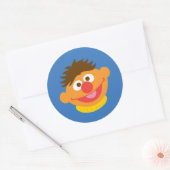 Ernie Gezicht Ronde Sticker (Envelop)