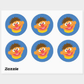 Ernie Gezicht Ronde Sticker (Vel)