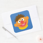 Ernie Gezicht Vierkante Sticker (Envelop)
