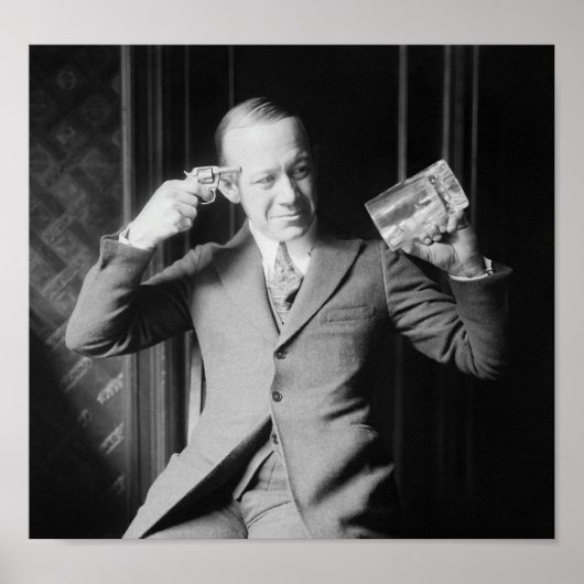 Ernie Hare - Death or Alcohol - Prohibition Photo Poster (Voorkant)