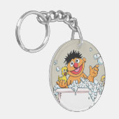 Ernie in Bathtub Sleutelhanger (Voorkant Links)