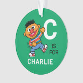 Ernie | Persoonlijke naam met foto Ornament (voorkant)