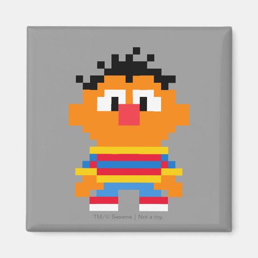 Ernie Pixel Art Magneet (Voorkant)